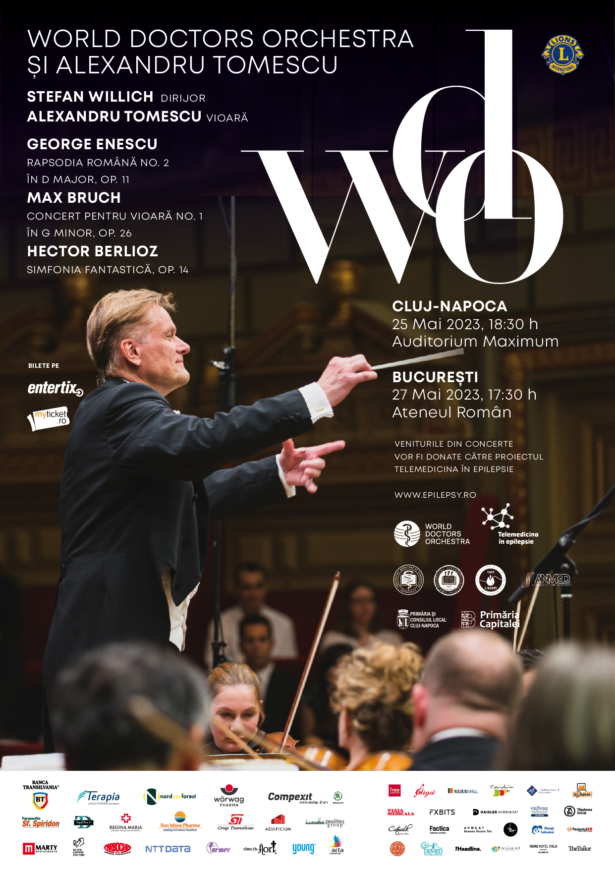 World Doctors Orchestra revine în România pentru două concerte caritabile la Cluj-Napoca și București